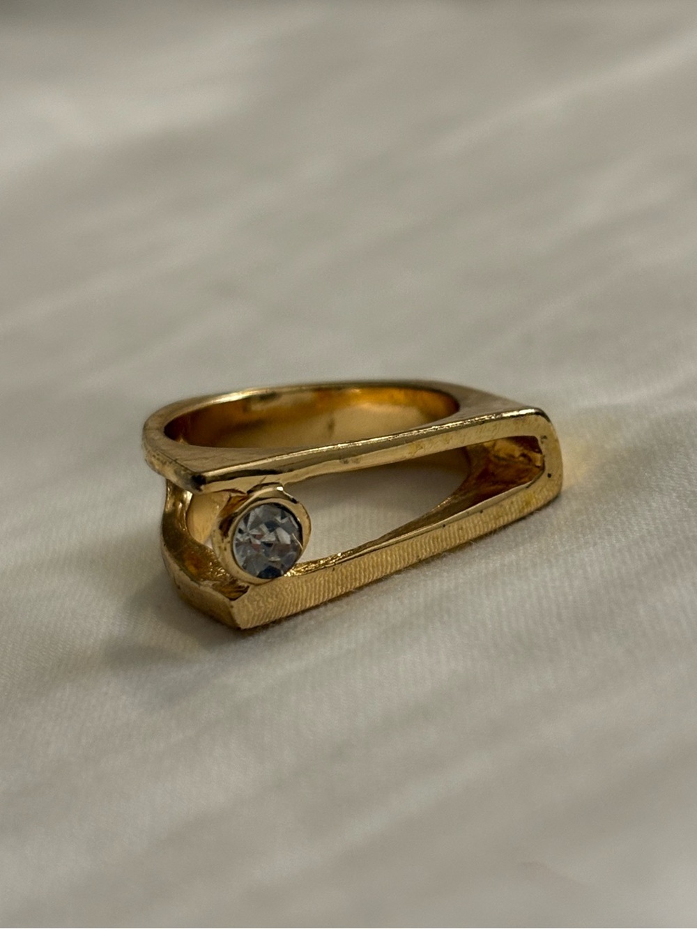 Vintage Unique Abstract Geometric Ring